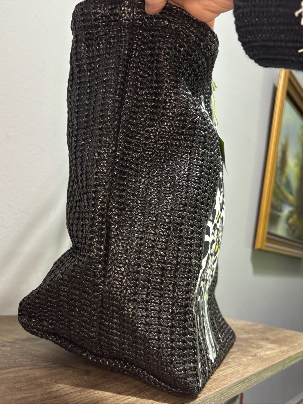 Vera Bradley Fanfare Large Straw Tote - Picture 7 of 12